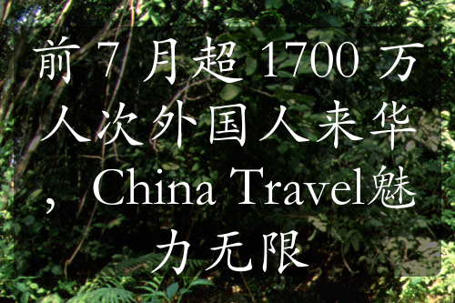 前 7 月超 1700 萬(wàn)人次外國(guó)人來(lái)華，China Travel魅力無(wú)限