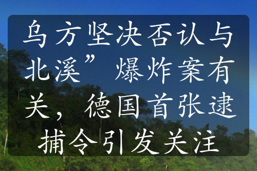 烏方堅(jiān)決否認(rèn)與北溪”爆炸案有關(guān)，德國(guó)首張逮捕令引發(fā)關(guān)注