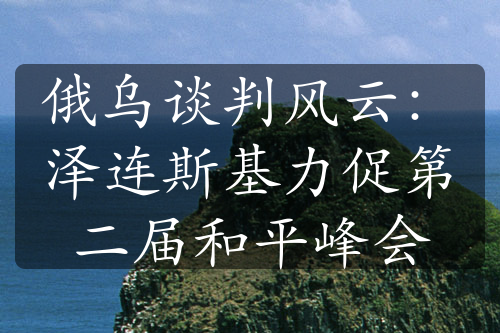 俄烏談判風云：澤連斯基力促第二屆和平峰會