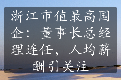 浙江市值最高國企：董事長總經(jīng)理連任，人均薪酬引關(guān)注